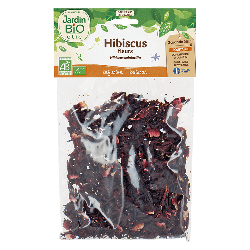 Hibiscus bio - Feuilles d'hibiscus bio pour infusion et boisson