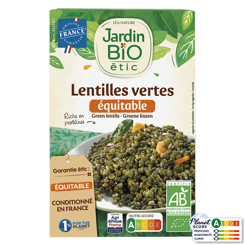 Lentilles bio - Lentilles vertes bio origine Vendée