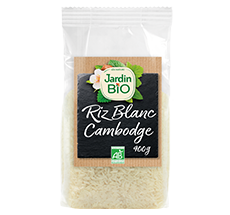 Riz blanc long grain  du Cambodge bio