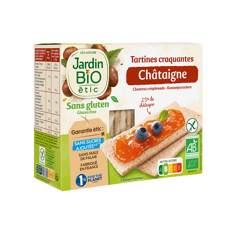 Tartine Bio Tartines Craquantes Aux Chataigne Bio Sans Gluten Jardin Bio Etic